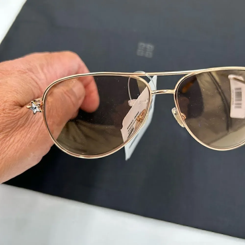 Women’s Jimmy Choo, aviator, sunglasses made in Italy